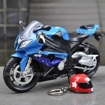 1:12 Masto Diecast Metal Motociklo Modelis Žaislai S1000RR Sporto Dviračiu Replika Wtih Garso ir Šviesos