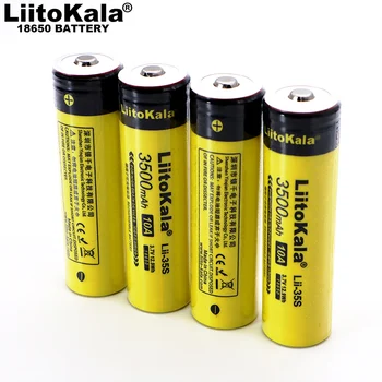 1-20PCS LiitoKala Lii-35S Naujus 18650 baterija 3.7 V 3500mAh įkraunama ličio baterija, LED žibintuvėlis+nurodė 