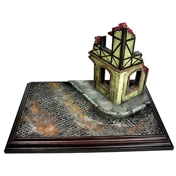 1:35 Masto Dekoracijos Išdėstymas Karybos Pastatų Griuvėsiai Namas Modelis Dioramas Rinkinys 