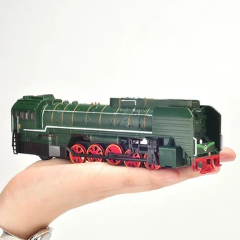 1:87 32.5 CM Lydinio Garo Traukinio Dyzelinis Lokomotyvas Lydinio Traukinio Modelis Metalo Su Šviesos Muzika Vaikams Berniukas Žaislas Traukinio Vaikų Dovanų