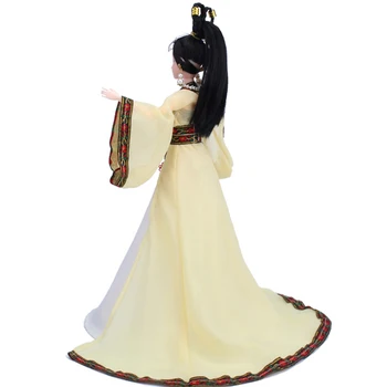 1 Set 30 cm Kinijos Kostiumas Lėlės 3D Akis Lėlės Suknelė ir Priedai 12 Kilnojamojo Sąnarių Pasakų Lėlės Dovana Mergaitė