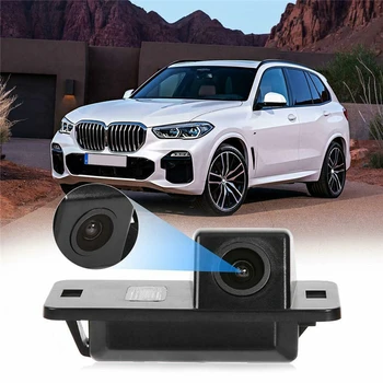 1 Set Black Automobilio galinio vaizdo Atbuline Kamera, Atbulinės eigos Transporto priemonės vaizdo Kamera CCD Rinkinys, Skirtas BMW 3/7/5 Serija E39 E46 E53 X5 X3 X6 Auto Priedai
