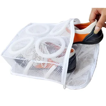 1 VNT Skalbimo maišą batų saugojimo krepšys batus akių skalbinių maišas sausų batų namų nešiojamų skalbimo ju plovimo maišelis