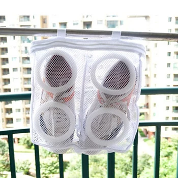 1 VNT Skalbimo maišą batų saugojimo krepšys batus akių skalbinių maišas sausų batų namų nešiojamų skalbimo ju plovimo maišelis