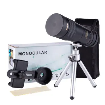 10-30X40 8-24X30 monokuliariniai zoom teleskopas didelės galios telescopio mažai šviesos naktinio matymo bak4 HD su telefono Kamera įrašo trikojo