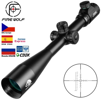 10-40X50 E Taktinis Optinį Snaiperio Riflescope Ilgai Eye Relief Šautuvas taikymo Sritis Karabinai Akyse Pistola Aria Compressa Medžioklė