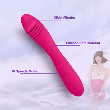 10 Greičio Intymi Dildo Vibratorius G Spot-Klitorio Masažas Sekso Žaislai Moters Makšties Analinis Vibratorius skirtas Vyrų Varpos Sekso Parduotuvė