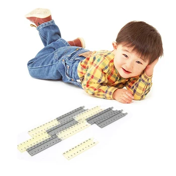 10 Vnt./Nustatyti 2020 m. Naujų Montessori paveikslo Numeris Kūrimo Bloką Nustatyti Žaislų Kūdikiams, Vaikams CM Ilgis Švietimo Anksti Matematikos Mokymosi Žaislas
