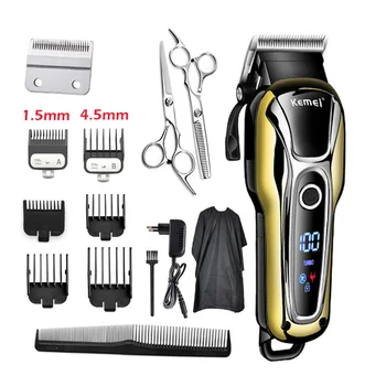 100-240V profesionali plaukų clipper už kirpykla įkraunama plaukų žirklės, plaukų skutimo mašina elektriniai plaukų pjovimo barzda supjaustyti