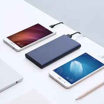 10000mAh Xiaomi Mi Galia Banko 2i Išorės Baterija Bankas 18W Greitai Įkrauti Powerbank 10000 PLM09ZM su Dual USB Išėjimas Telefono