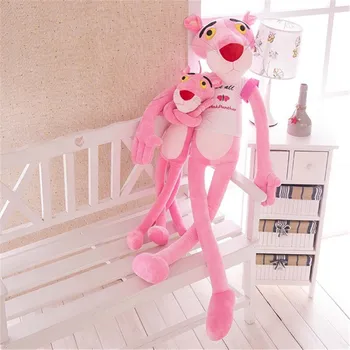 100cm New Pink Panther Pliušiniai Žaislai Įdaryti Lėlės Minkštas Žaislas Pink Leopard 