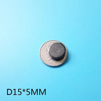 100vnt/daug Y30 Disko Ferito Poliruoti duona magnetas 15*5 mm Ferito magnetai, 15mm x 5mm Juodas magnetinė Terapija, magneto 15x5 mm