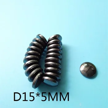 100vnt/daug Y30 Disko Ferito Poliruoti duona magnetas 15*5 mm Ferito magnetai, 15mm x 5mm Juodas magnetinė Terapija, magneto 15x5 mm