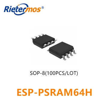 100VNT ESP-PSRAM64H 3.3 V SOP8 pakeisti IPS6404LSQ IPS6404L-SQ-SPN 3.3 V SOP8 64Mbit SQPI PSRAM ORIGINALAS