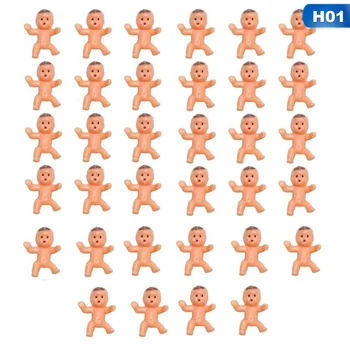 100vnt/Set Mini Plastikinių Kūdikių Naudai Reikmenys Kūdikių Dušas ir Ice Cube Žaidimas Kūdikių Lėlės, Žaislai