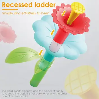 104 VNT Sodo Gėlių odinas, Sodas Statyti Blokus netoksiškas BPA Free ABS Plastiko Švietimo Žaislas Vaikams