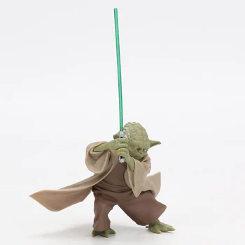 10cm Star Wars Žaislų Meistras Yoda Darth Jedi Knight PVC Veiksmų Skaičiai, Jėga Pažadina Duomenys Kolekcijos Modelis Žaislas