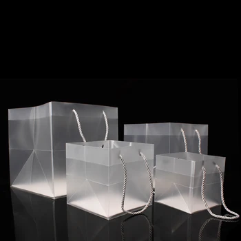 10vnt aikštėje Skaidraus plastiko maišą kosmetikos pakuotės maišeliai vestuvių, gimtadienio, baby shower dovanų maišelį Gėlių maišelį bolsitas de papel