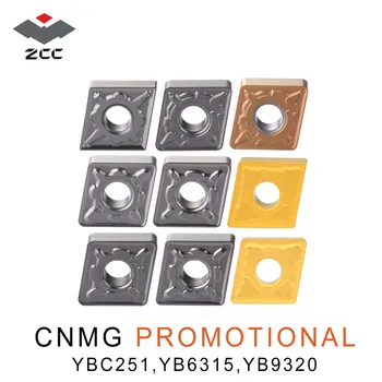 10vnt/daug reklamos įtvirtino karbido įdėklai CNMG 120408 CNMG120404 CNMG120408 plieno, nerūdijančio ZCC originalus cnc tekinimo įrankiai