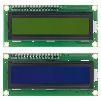 10vnt LCD1602+I2C LCD 1602 modulis Mėlyna /geltona žalia ekrano IIC/I2C LCD1602 IIC LCD1602 Adapterio plokštė