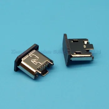 10VNT MICRO 5p USB Female lizdas MK 5P 180 laipsnių Vertikalus SMT