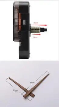 10vnt/pak 20mm veleno Kvarcinis Laikrodis Žingsnis Judėjimo Mechanizmas Su 
