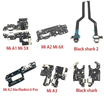 10vnt Už Xiaomi Mi 9T 10TA3 A2 A1 9SE 8 Lite Max 3 Black Shark 2 POCOPHONE F1 USB Įkrovimo lizdas Doko Jungtis Valdybos Flex Kabelis