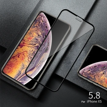 10VNT Visiškai Padengti Apsaugine Grūdintas Stiklas iPhone 12 X XS XR 11 Pro Max 7 8 6 6s Plus SE 2020 Screen Protector