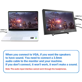 11,6 colių HD 1080P Nešiojamasis Ekranas 1920x1080 pc monitorius LCD Ekranas HDMI/VGA žaidimų stebėti /Raspberry Pi PS3, PS4 Xbox360