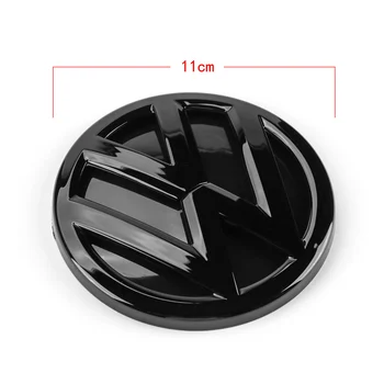 110mm Gloss Black Galinis Kamieno Dangčio Ženklelis Logotipas, Emblema Pakeitimo VW Volkswagen Polo m. m. 2016 m.