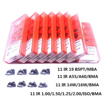 11IR1,50 1,00 ISO A55 A60 BMA insertos de roscado de alta calidad herramientas de torneado para carburo de tungsteno Pjovimo