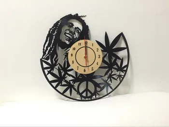 12 Colių, Bob Marley Kvarco Sieninis Laikrodis Antikos Stiliaus Didelis Dekoratyvinis Sieniniai Laikrodžiai Vinilo Disko Laikrodis Kambarį Meno Parodoje
