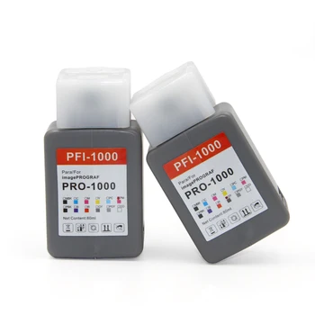 12 spalvų kasetės Canon Pro 1000 spausdintuvo suderinama rašalo kasetė su mikroschema, ir pigmentinio rašalo