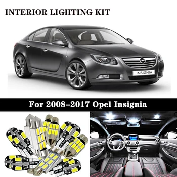 12Pcs Balta Klaida nemokamai 2008-2016 2017 Vauxhall Opel Insignia Sedanas Universalas Sedanas Sporto G09 LED Vidaus apšvietimo Rinkinys