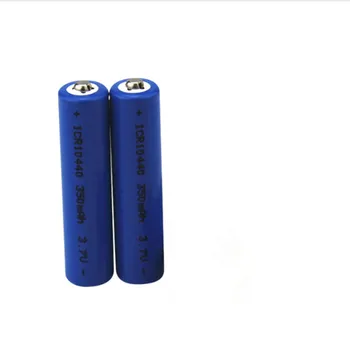 12pcs Didelės galios 3.7 v 350mAh AAA akumuliatorius 10440 ličio baterija žibintuvėlis elektroninių cigarečių įkrovimo baterija (akumuliatorius