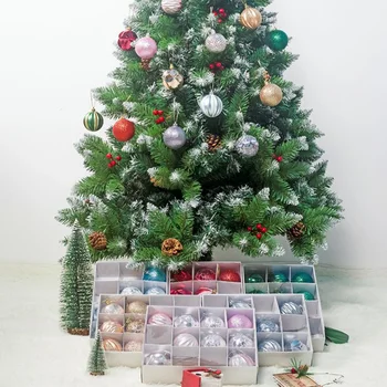 12pcs Kalėdų Eglutės papuošalus Kamuolius Menkniekis Kalėdos Šalis Hanging Ball Ornamentu Dekoravimui Namuose Kalėdų Dovana Kerst natale