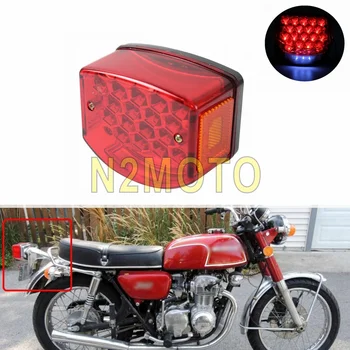 12V Raudonas Motociklas, Žibintai Licenciją Plokštelės Šviesos Liekamosios Stabdymo Stop Lempa Minsk 125 cc Karpatų 50cc