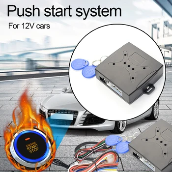 12v transporto priemonių START STOP mygtukas variklio starteris imobilizavimo su RFID Užrakinti automobilio užvedimo sistema autostart