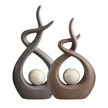 15 Stilių Keramikos Abstraktus Ornamentas Šiaurės Paprastas Dailės Figūrėlės Baro Lentynoje TV Vyno Kabineto Dekoro Namų Puošybai