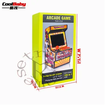 156 Games Sega Megadrive Retro Mini Arcade Žaidimų Konsolės, su 2.8 Colio Spalvingas Ekranas Įkraunama Baterija, AV išėjimo ir TV
