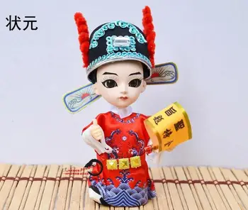 15cm animacinių filmų lol lėlės Q versija Pekino operos kaukė lėlė su Kinijos charakteristikos šilko tautinės vaikų žaislai