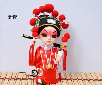 15cm animacinių filmų lol lėlės Q versija Pekino operos kaukė lėlė su Kinijos charakteristikos šilko tautinės vaikų žaislai