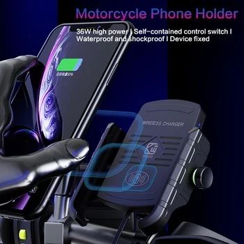 15W Belaidis Kroviklis Motociklo Telefono Turėtojas Xiaomi 