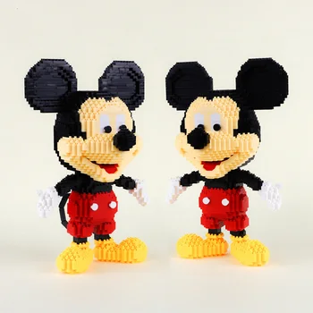 1831pcs+ Mickey Deimantų Blokai Micro 3D Modelį Klasikinių Animacinių filmų Mini Statybinės Plytos Duomenys Plytų Žaislai