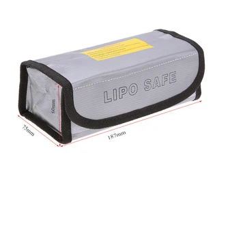 185x75x60mm Aikštėje RC LiPo Baterijos Saugumas atspari Ugniai Maišelį Saugiai saugoti Baterijos Apsauga Įkrovimo Maišas RC Žaislo Baterija