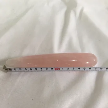 18CM Gera rožinė Natūralus Rožių kvarco kristalo masažas yoni lazdelė sekso žaislai išgydymo dovana WQ