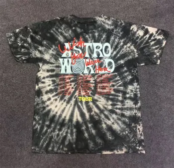 19SS ASTRONAUTAS JUODAS KAKLARAIŠTIS MIRTI Astroworld Tee marškinėliai Vyrams, Moterims, 1:1 Aukštos Kokybės SCOTT TRAVIS Hip-Hop t-shirts