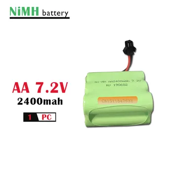 1pc 7.2 v akumuliatorius 2400mah, ni-mh bateria 7.2 v nimh baterijos pilas recargables 7.2 v pack aa dydžio ni-mh rc automobilių žaislas, elektriniai įrankiai