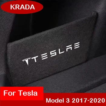 1PCS Kamieno Įkrovos Pertvara Už Tesla Model 3 Automobilių Galinio Kamieno Laikymo Pusėje Pertvara Saugojimo Valdyba Formos Clapboard Automobilių reikmenys