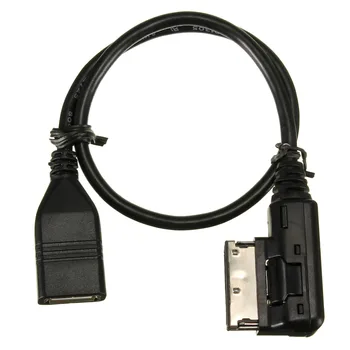 1PCS Universalus MDI MMI AMI AUX USB Moterų Audio AUX Adapteris Kabelio Laidą AUDI A3/A4/A5/A6/audi Q5 VW MK5